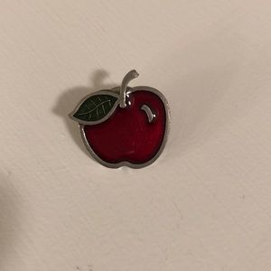 Pewter Apple Pin